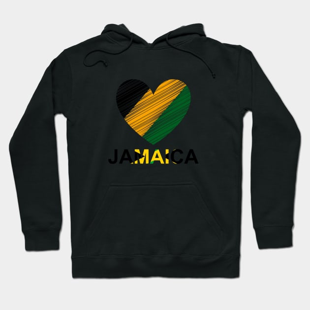 Love Jamaica Hoodie by Proway Design